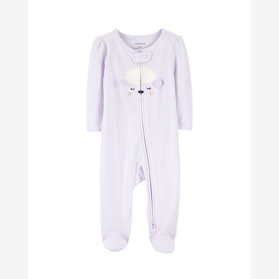 Macacão bebê com pezinhos ovelha - lilás | Carter's