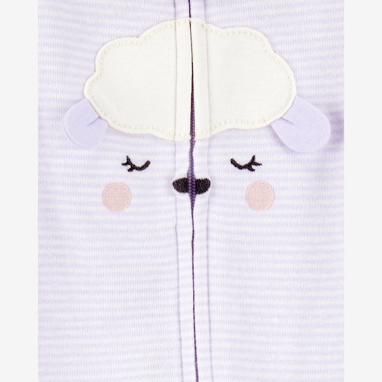 Macacão bebê com pezinhos ovelha - lilás | Carter's
