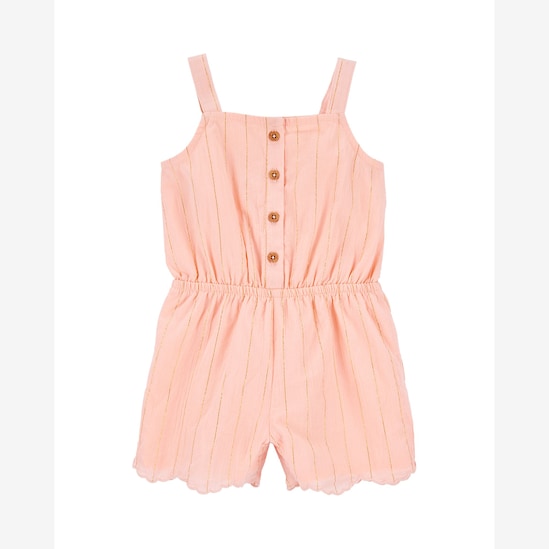 Macaquinho bebê listrado - laranja | Carter's