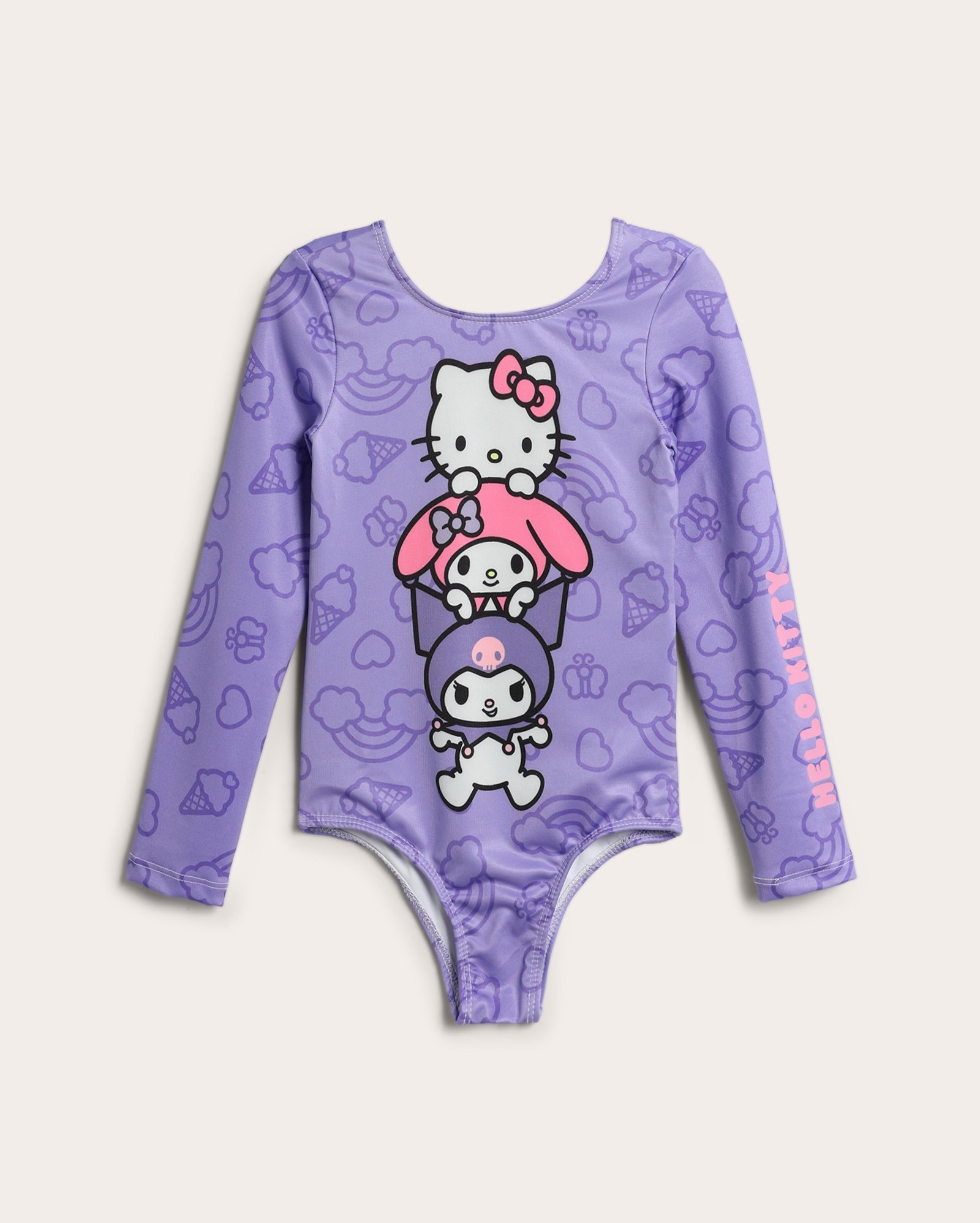 Maiô infantil Hello Kitty e amigas 6-14A - lilás | Sanrio