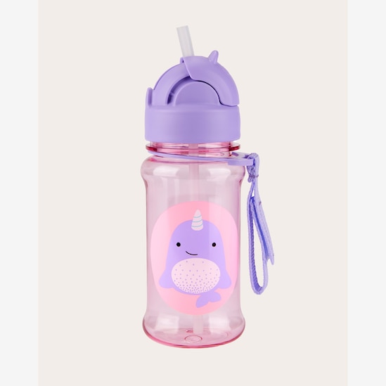 Garrafa squeeze infantil Flip Tritan baleia - lilás | Skip Hop