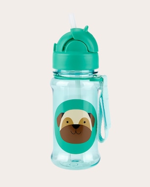 Garrafa squeeze infantil Flip Tritan cachorro - verde | Skip Hop