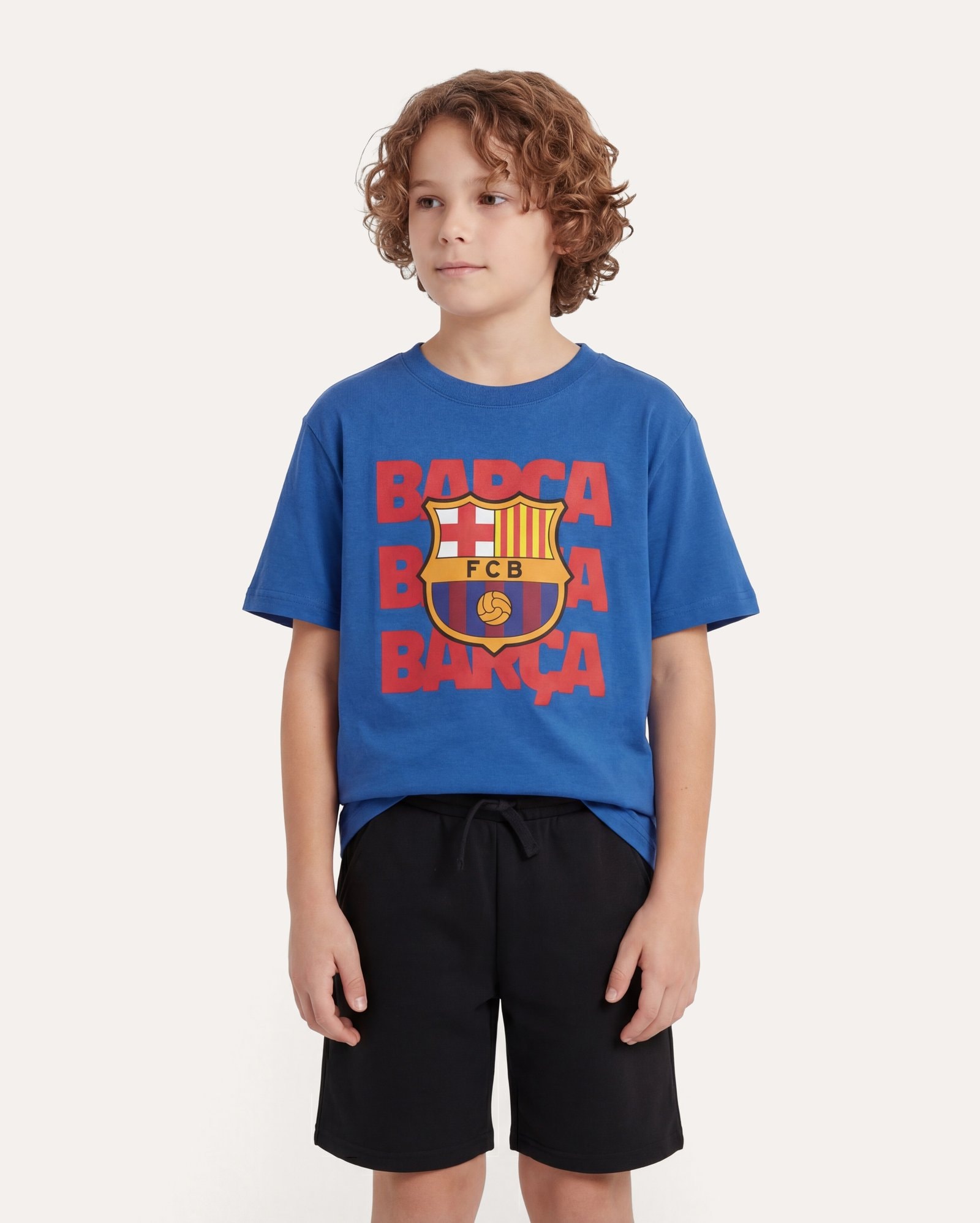 Camiseta infantil Barcelona 6-14A - azul