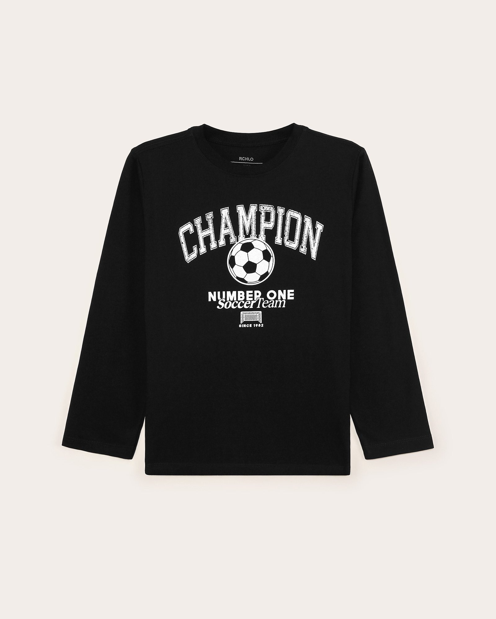 Camiseta infantil Champion 6-14A - preta
