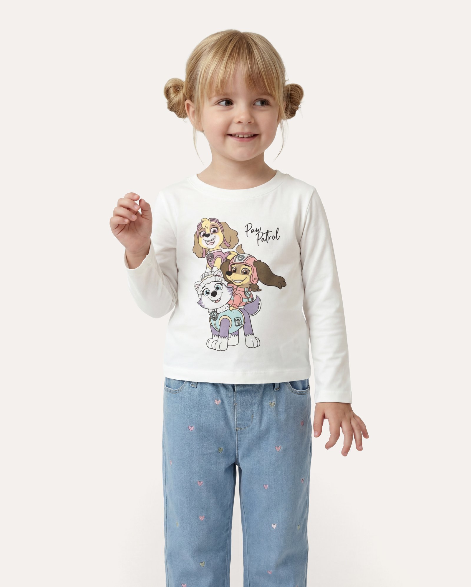 Camiseta infantil Patrulha Canina 1-6A - branco | Paramount