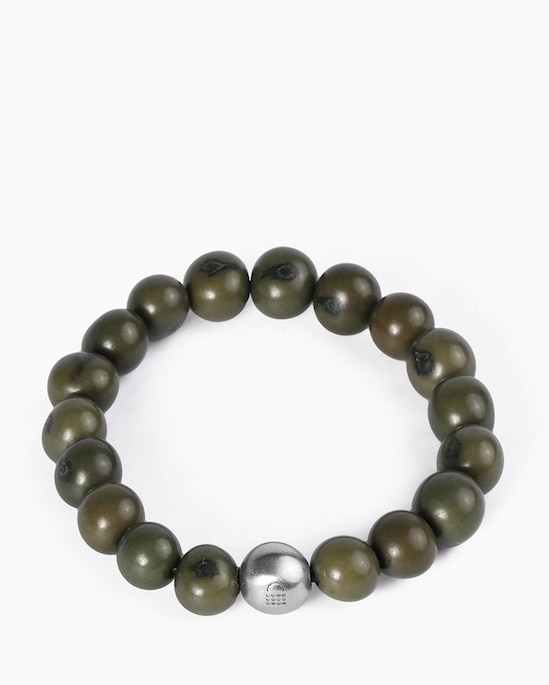 Pulseira de semente de açaí Yawanawa - Verde | Riachuelo + #TOGETHERBAND
