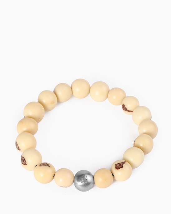 Pulseira de semente de açaí Yawanawa - Bege Claro | Riachuelo + #TOGETHERBAND