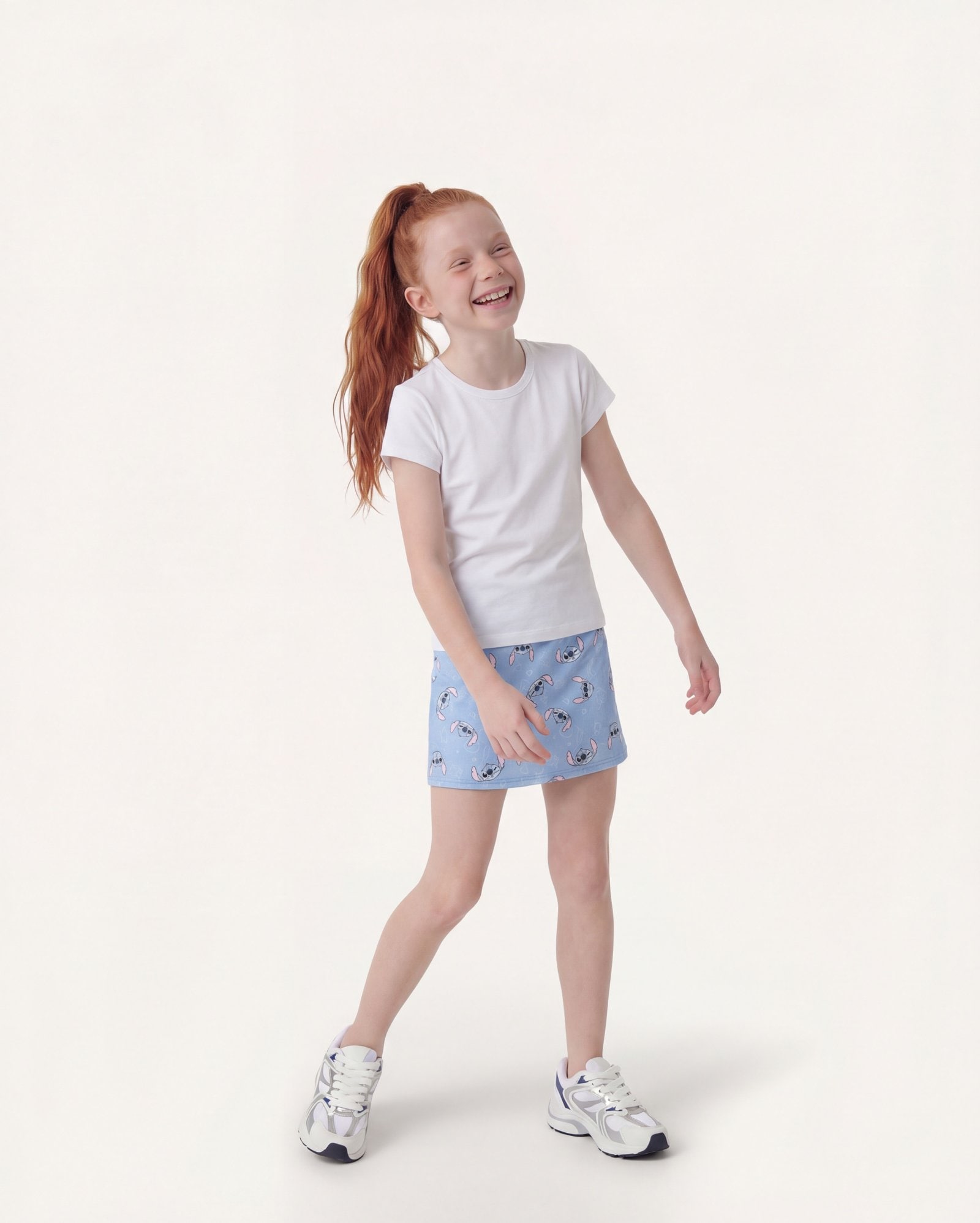Short-saia infantil curto Stitch 6-14A - azul | Disney