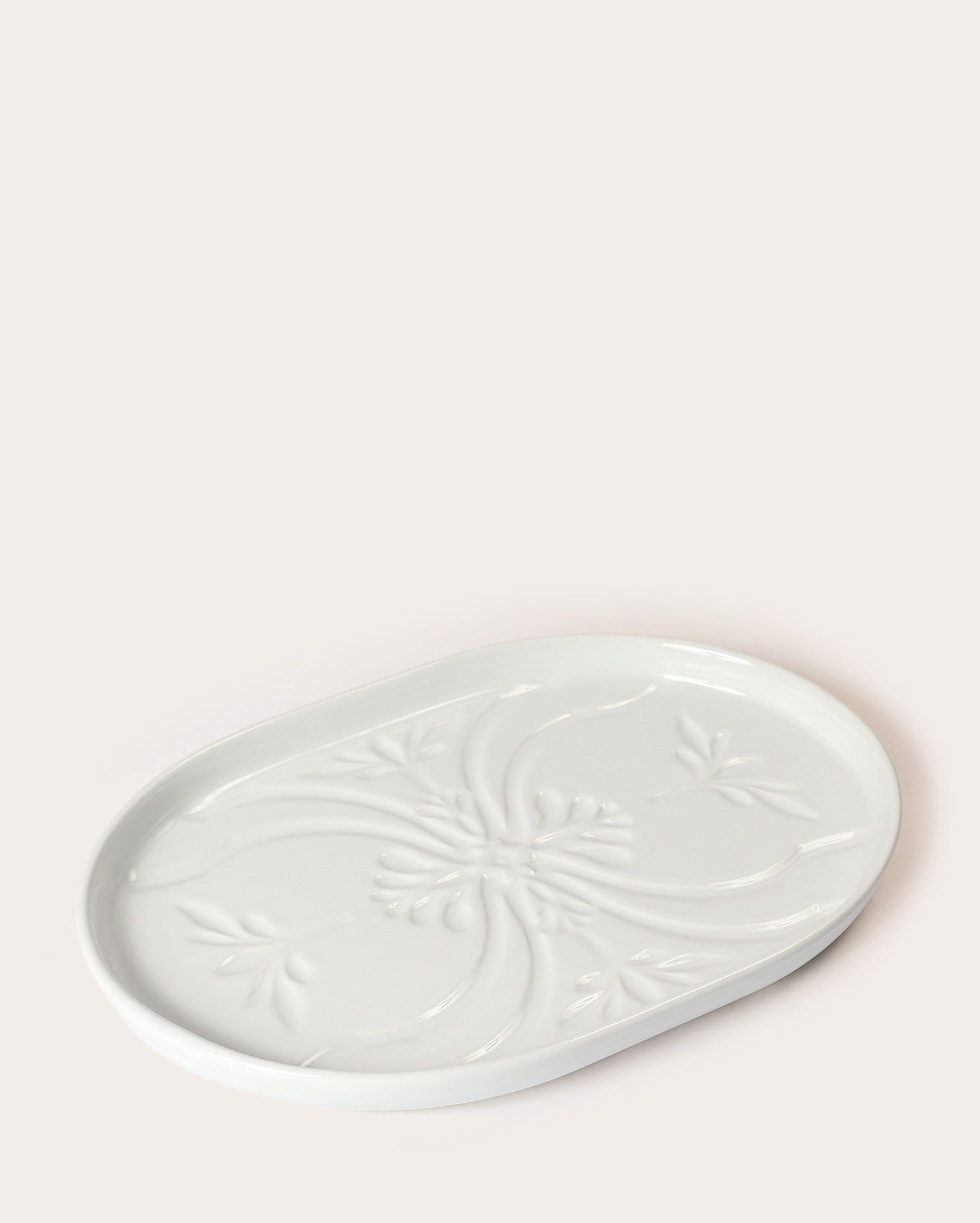 Travessa de cerâmica oval 30cm - branca | Casa Riachuelo