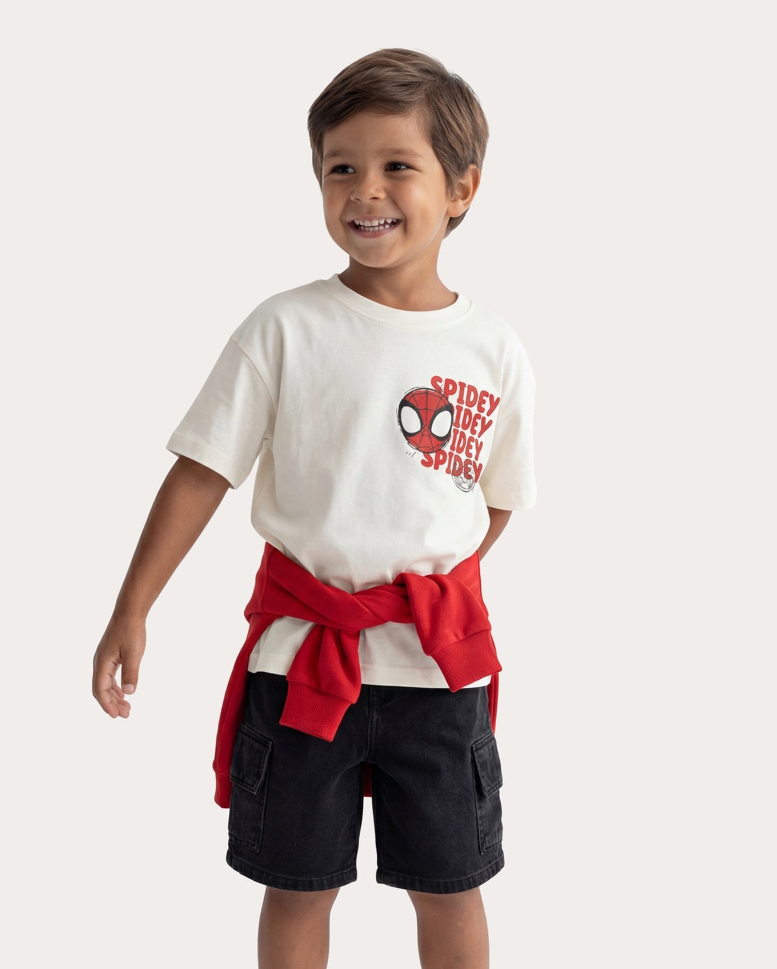 Camiseta infantil Homem-Aranha 1-6A – branco | Marvel