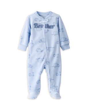 Macacão bebê em fleece little brother - azul | Carter's