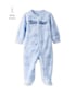 Macacão bebê em fleece little brother - azul | Carter's
