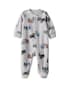 Macacão bebê em fleece caminhão - cinza | Carter's