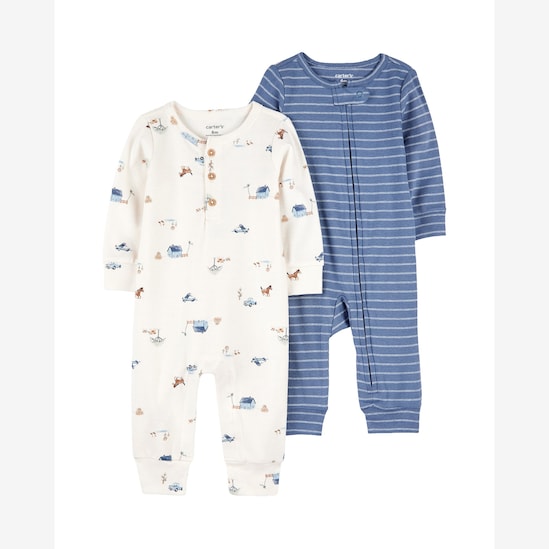 Kit macacão bebê 2 peças paisagens - multicor | Carter's