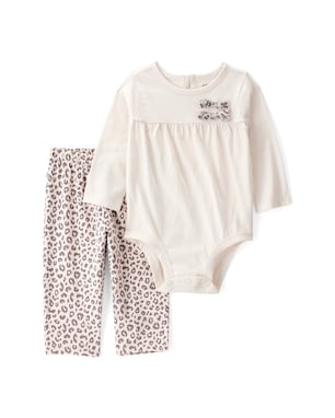 Conjunto longo bebê 2 peças onça - multicor | Carter's