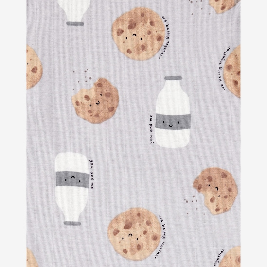 Conjunto longo bebê 3 peças cookies - cinza | Carter’s