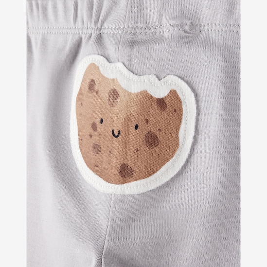Conjunto longo bebê 3 peças cookies - cinza | Carter’s