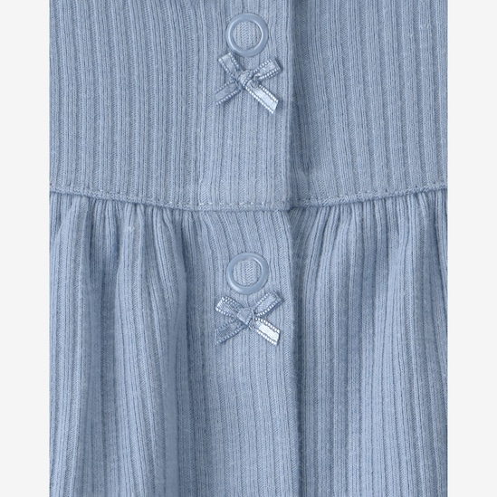 Macaquinho bebê canelado azul | Carter's