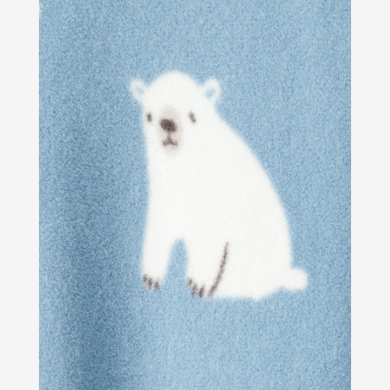 Macacão pijama bebê em fleece urso - azul | Carter's