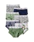 Kit cueca infantil slip 7 peças variadas - multicor | Carter's