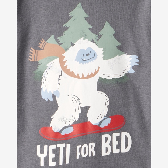 Pijama longo infantil 4 peças Yeti - multicor | Carter's