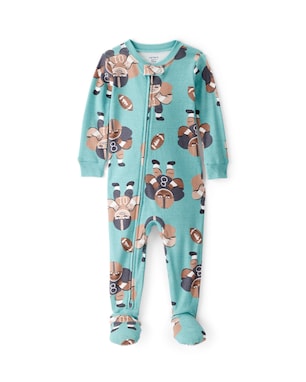 Macacão pijama infantil futebol americano - azul | Carter's