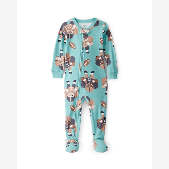Macacão pijama infantil futebol americano - azul | Carter's