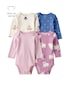 Kit body bebê 4 peças neve - multicor | Carter's