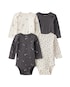 Kit body bebê 4 peças laços - multicor | Carter's
