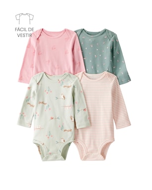 Kit body bebê 4 peças coruja - multicor | Carter's