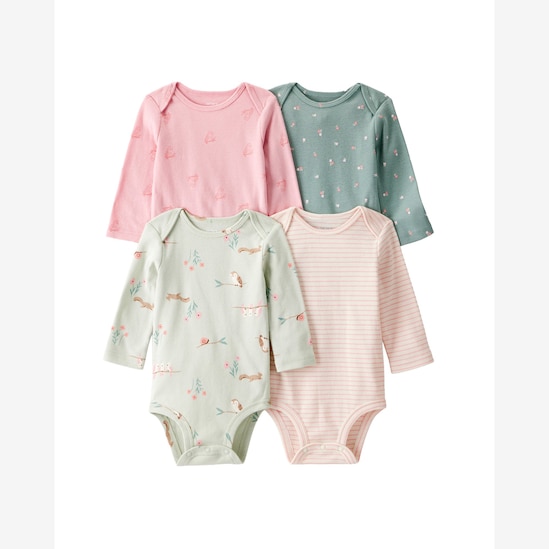 Kit body bebê 4 peças coruja - multicor | Carter's