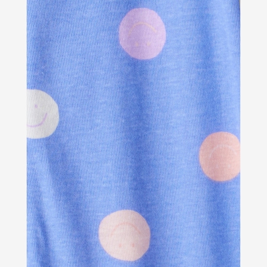 Macacão pijama bebê com pézinho poá - azul | Carter's