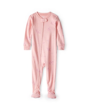 Macacão pijama bebê com pezinho unicórnios - rosa | Carter's