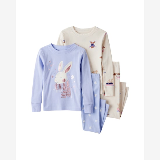 Pijama longo infantil 4 peças neve - multicor | Carter's