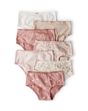 Kit calcinha infantil 7 peças diversas - multicor | Carter's