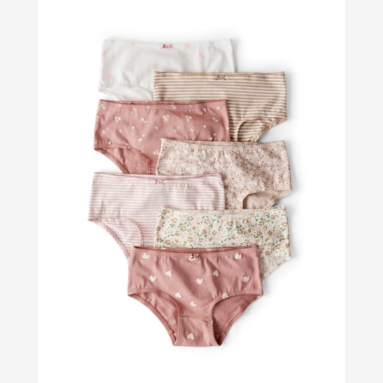 Kit calcinha infantil 7 peças diversas - multicor | Carter's