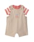 Jardineira bebê com camiseta listrada - multicor | Carter's