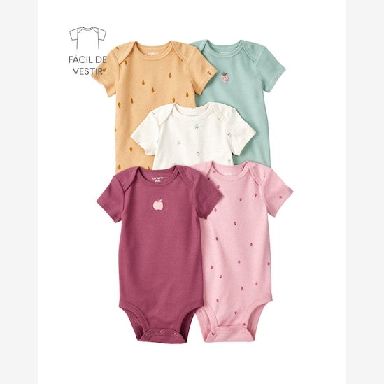 Kit body bebê 5 peças frutinhas - multicor | Carter's