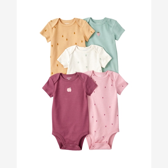 Kit body bebê 5 peças frutinhas - multicor | Carter's