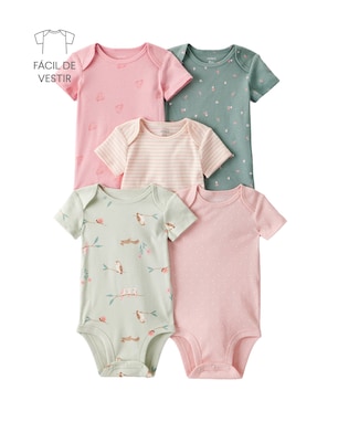 Kit body bebê 5 peças variadas - multicor | Carter's