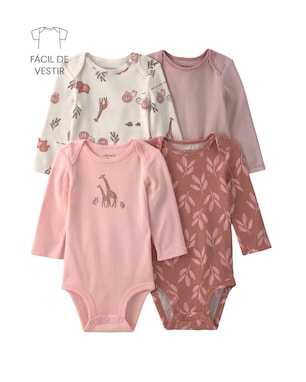 Kit body bebê 4 peças selva - multicor | Carter's