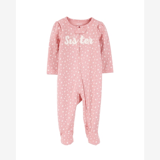 Macacão bebê little sister - rosa | Carter's