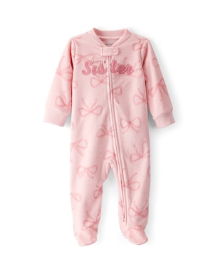 Macacão bebê em fleece little sister - rosa | Carter's