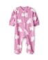 Macacão bebê em fleece com pezinhos - rosa | Carter's