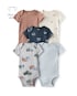 Kit body bebê 5 peças caminhão - multicor | Carter's