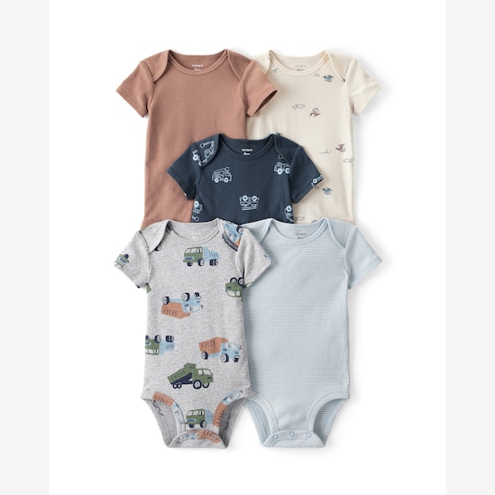 Kit body bebê 5 peças caminhão - multicor | Carter's