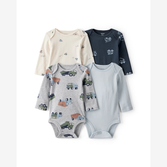 Kit body bebê 4 peças caminhão - multicor | Carter's