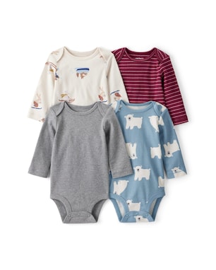 Kit body bebê 4 peças variados - multicor | Carter's