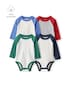 Kit body bebê 4 peças raglan - multicor | Carter's