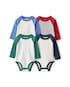 Kit body bebê 4 peças raglan - multicor | Carter's